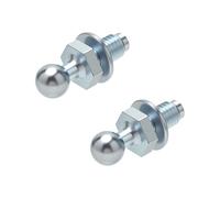M8 Perno sferico 2 pezzi, testa sferica da 10 mm per molle a gas, perno sferico con filettatura M8 per portelloni posteriori e cofani nell'industria automobilistica e navale