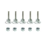 M8 regolabile lungo ventosa allungata a vite in PVC trasparente per piedini per tavolo e sedia, base ammortizzante ammortizzante,4 opzioni di lunghezza,5 pezzi (M8-L3.7CM-D3.3CM)