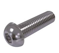 M8 Viti 12mm (Quatntità da 25 pezzi Testa Bombata in Acciao con Filettatura Bulloni con Esagono Incassato Dientro di Testa per Burgola in Acciaio Legato Zincato 10.9 ISO 7380