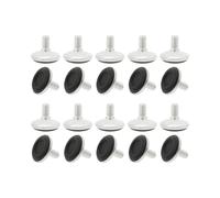 M8 x 15 x 30mm Leveling Feet Adjustable Leveler for Hotel Cabinet Sofa Leg 20pcs