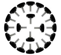 M8 x 20 x 30mm Furniture Leveling Feet Adjustable Leveler for Sofa Leg 20pz