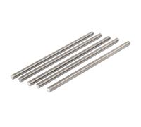 M8 x 200mm acciaio inossidabile 304 completamente filettate lampo Argentato 5pz