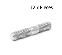 M8 X 43 Titanio Scarico/Ingresso Collettore Testata Borchie X 1.25 43mm 16-7-20