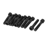 M8 x 45mm grado 12.9 Acciaio lega viti a esagono incassato nero 10pz