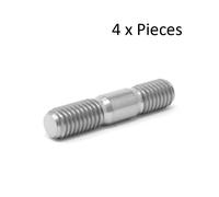 M8 X 55 Titanio Scarico/Ingresso Collettore Testata Borchie X 1.25 55mm 15-20-20
