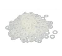 M8x16x1.4mm Nylon Rondelle Piatte Distanziali Guarnizioni Lampo Bianco 400pz