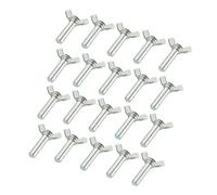 M8x30mm ala vite farfalla vite passo 1,25 mm acciaio carbonio fermagli 20pz.