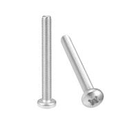 M8x75mm Viti Phillips testa a croce piatta viti bulloni 5pz