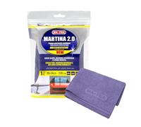 Ma-Fra 1 Pezzo Panno Martina 2.0 - Panno Gommato Multiuso Alta Assorbenza, Ideale per Asciugare e Pulire Superfici Delicate NO Aloni. Auto, Vetri, Interni, Pelle, Acciaio. Microfibra 38×50cm