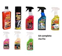 MA-FRA KIT LAVAGGIO AUTO COMPLETO - INTERNI - ESTERNI - VETRI - CERCHI SPAZZOLA