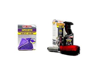 Ma-Fra, Kit Regénera Cerchi, Trattamento Completo Pulente e Decontaminante & Super Dryer, Panno in Microfibra Superfine, ad Alto Grado di Assorbimento e Resistenza