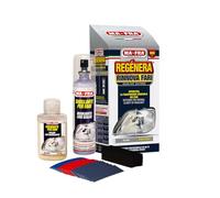 Ma-Fra, Kit Regénera Fari, Composto da 16 Carte Abrasive, Polish Lucidante e Sigillante Spray, Ripristina Aspetto Originale dei Fanali Auto e Migliora l'Efficacia delle Luci, Rimuove Effetto Opaco