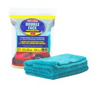 MA-FRA Panno in microfibra 2 PEZZI doppio strato Double Face 40x40cm Mafra A0502