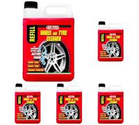 Ma-Fra Pulitore Cerchi e Gomme, Deterge e Sgrassa Gli Pneumatici delle Auto, Ideale per Rinnovare Cerchi e Gomme, Utilizzabile con Schiuma o Senza Schiuma, Formato 4500ml (Confezione da 5)