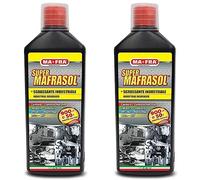 Ma-Fra, Supermafrasol, Sgrassante Industriale Intensivo, Formula Concentrata Altamente Diluibile, Elimina Tracce di Sporco e Incrostazioni da Ogni Superficie, 1 Litro (Confezione da 2)