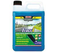 Ma-Fra, Tergy 4, Liquido Lavavetri Auto Pluristagionale Pronto all'Uso per Vaschette Tergicristallo, Detergente Tergicristalli Auto Anticalcare Antigelo Fino a -5°C, Rimuove Traffic Film, Formato 4,5L