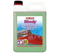 Ma-Fra Woody, Detergente Concentrato con Cera per Teak, per la Pulizia Profonda, Mantenimento e Rigenerazione Parti in Legno per Imbarcazioni, con Azione Impermeabilizzante, Formato Tanica da 4500ml
