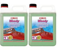 Ma-Fra Woody, Detergente Concentrato con Cera per Teak, per la Pulizia Profonda, Mantenimento e Rigenerazione Parti in Legno per Imbarcazioni, con Azione Impermeabilizzante, Formato Tanica da 4500ml