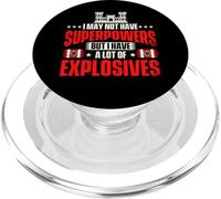Ma ho un sacco di esplosivi - Ingegneria Ingegnere Combattimento PopSockets PopGrip per MagSafe