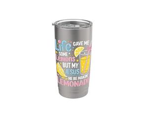 Ma il mio Gesù Egli Be Makin' Lemonade Stand Lemonade Bicchiere termico in acciaio inox doppia parete