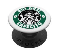 Ma il primo Cafecito - Mattina Latino Coffee Lover PopSockets PopGrip Adesivo