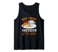 Ma Il Primo Cafecito Y Pan-Dulce Concha Amante del caffè Messicano Canotta