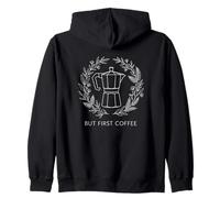 Ma Il Primo caffè Espresso Amante della Caffeina Felpa con Cappuccio