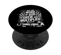 Ma la Parola di Dio è cresciuta Atti 12 Scrittura Power Design PopSockets PopGrip Adesivo