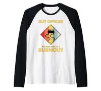 Ma lufficiale Il Segno ha Detto di Fare Un Meccanico di Corse automobilistiche Burnout Maglia con Maniche Raglan