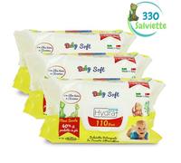 Ma Maison 330 Salviettine Umidificate Ultra Delicate per Neonati e Bambini - Salviette,Cambio Pannolino, Dermatologicamente Testate, Ingredienti di Origine Naturale, Ph - (3 Confezioni)