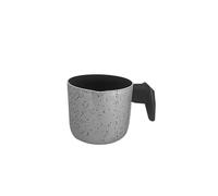 MA MAISON Bollilatte Satinato Antiaderente in Alluminio con Beccuccio per Liquidi - Pentolino Adatto a Gas Vetroceramica e Fornelli Elettrici - Antigraffio + Manico Ergonomico Antiscivolo