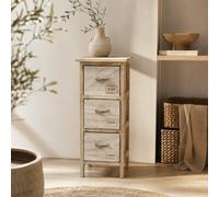 MA MAISON Cassettiera Slim Home 3 Cassetti in Legno 62h cm