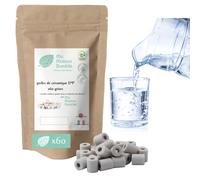 Ma Maison Durable | X60 perline di ceramica EM® grigie | Filtro purificatore 100% naturale Acqua del rubinetto, sfere di filtrazione naturale Clore Calcaree per brocca caraffa bottiglia fontana