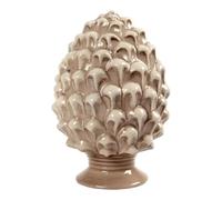 MA MAISON Pigna Decorativa Siciliana In Ceramica - Arredo, Soprammobile, Statua, Soggiorno, d'Appoggio, da Tavolo, Bomboniera, Fortuna, Camera, Tipica - Idea Regalo (Beige | 14x14x22h cm)