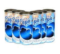 Ma Maison Set 6 Ceri Votivi Papà 58x13 cm, Lumino Funerale - Candele Decorative, con Scritta, Non Profumata, Colorato, Durata 2 Giorni, Cimitero, Lapide - per i Tuoi Cari (Papà)