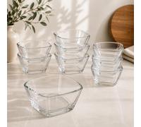MA MAISON Set 9 Ciotoline in Vetro per Aperitivi e Dessert 10x6 cm | Monoporzione lavabili e riutilizzabili, ideali per finger food, buffet, dessert, snack e antipasti.
