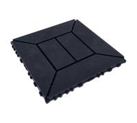 Ma Maison Set 9 pz Piastrelle per Pavimenti a Incastro da Esterno 30,4x30,4x2 H CM - 0,83 m² di Pavimentazione - Pavimento, Piscina, Giardino, Patio, Veranda, Terrazzo - Antracite Facile Montaggio