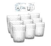 MA MAISON Set Bicchieri Cross - 300CC, In Vetro, Design Classico, Per Casa, Feste, Ristorante - Lavabile in Lavastoviglie Max 80° (9)