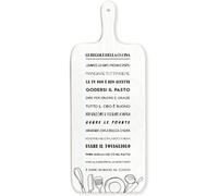 Ma Maison Tagliere Cucina in Legno con Tema 37x15 cm - Carne, Verdure, Colazione, Formaggi, Aperitivo, Dolci, Resistente, Pane, Nonni, Mamma, Papà, Regole della cucina (Bianco | Le Regole Cucina)