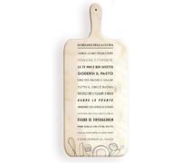 Ma Maison Tagliere Cucina in Legno con Tema 37x15 cm - Carne, Verdure, Colazione, Formaggi, Aperitivo, Dolci, Resistente, Pane, Nonni, Mamma, Papà, Regole della cucina (Legno | Le Regole Cucina)