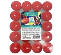 Ma Maison Tealight Confezione da 40 Candele Profumate in Alluminio Lunga Durata 4 Ore - Candeline, Decorative, per la Casa, Lumini - Per Interni Colorate (Fragola e Mango | Tropicale)
