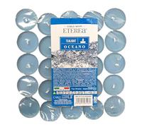 Ma Maison Tealight Confezione da 50 Candele Profumate in Alluminio Lunga Durata 4 Ore - Candeline, Decorative, per la Casa, Lumini - Per Interni Colorate (Oceano | 50 Pz)