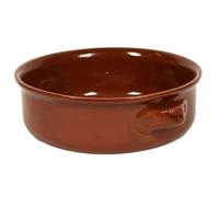 Ma Maison Tegamino in Coccio Monoporzione da Forno Color Cotto -Terrina Per Lasagna, Pasta al Forno, Zuppe -Sapore Originale del Cibo Modello Terra Nostra con Manici (Tegamino - Ø24 cm)