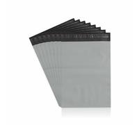 MA NASIR Sacchetti per pacchi grigi, resistenti all'acqua, autosigillanti, a prova di strappo, buste postali per consegna postale, vestiti e articoli non infrangibili, 16,5 x 22,9 cm (25 pezzi),