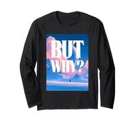 Ma perché Penguin Lonely Penguin in Antartide Trending Meme Maglia a Manica