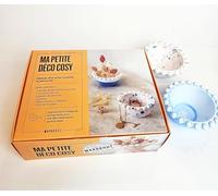 Ma petite déco cosy: Coffret avec 1 sachet de jesmonite, 1 moule en silicone, 3 godets de peinture, 1 pinceau et 1 bâtonnet: 31632