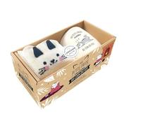Ma petite pause miaou au coin du feu: Coffret avec 1 mug en céramique + des chaussettes pour une petite pause douillette !