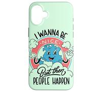 Ma poi le persone accadono - Divertente Retro Antisociale Umorismo Custodia per iPhone 16 Plus