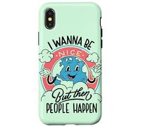 Ma poi le persone accadono - Divertente Retro Antisociale Umorismo Custodia per iPhone X/XS