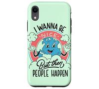 Ma poi le persone accadono - Divertente Retro Antisociale Umorismo Custodia per iPhone XR